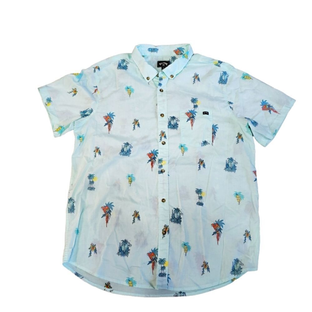 Billabong Tropical Print Collared Shirt XLARGE